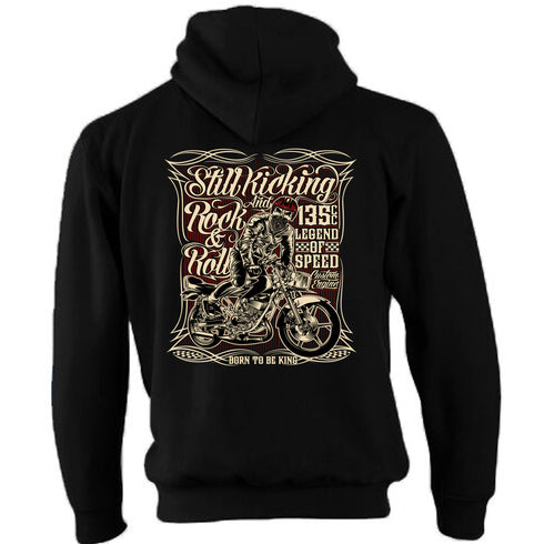 Biker Hoody Hoodie Vintage Motorcycle Classic Bike Custom Chopper Still Kicking